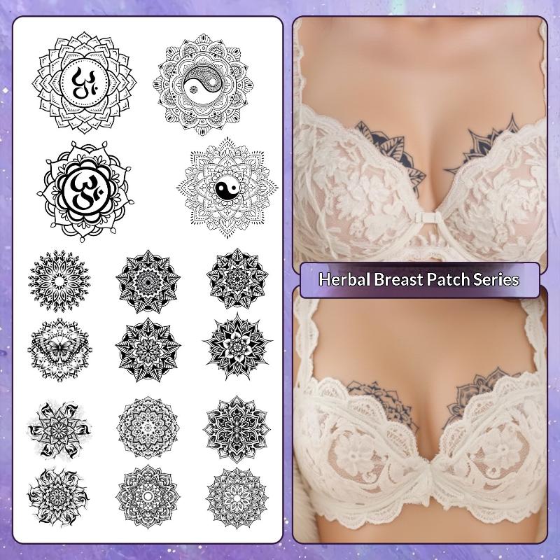 Nipple Cover Pasties - 2/3/6/8 fogli di tatuaggi temporanei con